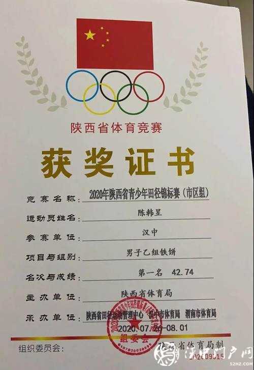 優秀！漢中這些少年，獲獎了！