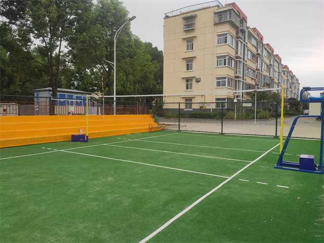 漢臺區老君鎮首個氣排球運動場建成并投入使用